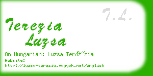 terezia luzsa business card